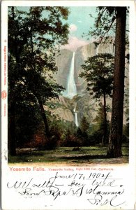 Vtg 1904 Yosemite Falls Yosemite Valley California CA Postcard