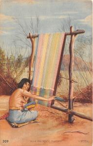 B86241 india del norte tejiendo North Indian weaving types folklore argentina