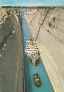 Greece, CORINTH, The Channel, Canal, Postcard