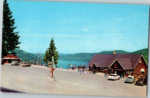 Postcard BC Vancouver Island Saanich Arm From Malahat Chalet 1960s K67