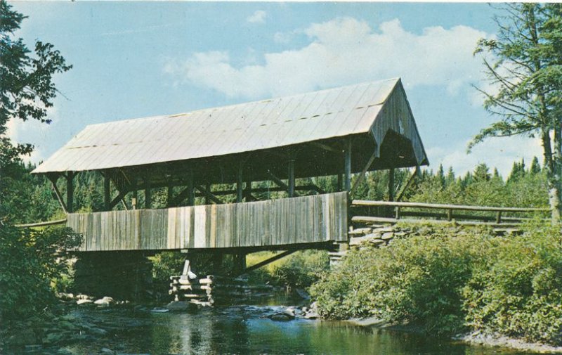 River Road Covered Bridge over Perry Stream near Pittsburg NH, New Hampshire