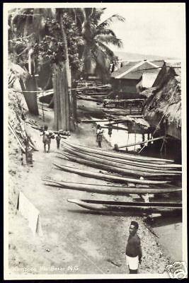 Dutch New Guinea, IFAR BESAR, Kampong (ca. 1950) ppc