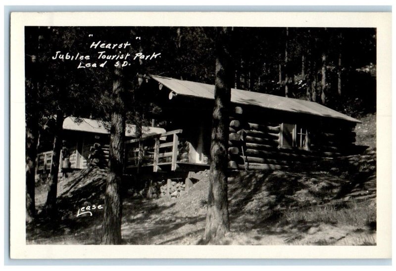 c1940s Jubilee Tourist Park Cabin House Lead South Dakota SD RPPC Photo Postcard