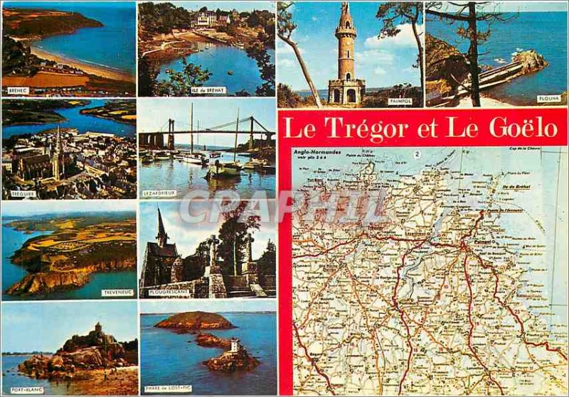 Modern Postcard The Tregor Goelo Brehec and the Isle of Brehat Paimpol Plouha...
