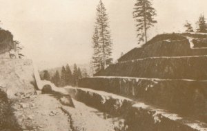 Fort Point Cut Central Pacific Railroad American Vintage Postcard