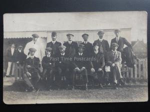 Portrait of a group / team of men  - Old RP Postcard