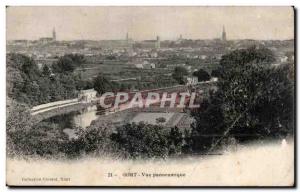 Old Postcard Niort Panoramic view