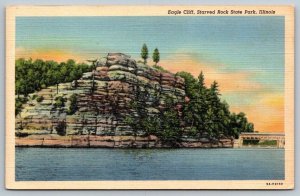Eagle Cliff  Starved Rock State Park  Illinois   Postcard