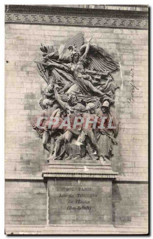 Old Postcard Paris Arc de Triomphe in the & # 39Etoile