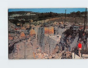 Postcard Rock of Ages Granite Quarry, Barre, Vermont