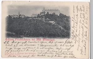 Germany; Schloss Friedrichstein, Bad Wildungen PPC, 1898 PMK To C Thiel, Leipzig