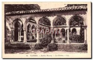 Old Postcard Tarbes Massey Garden The cloister