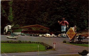 Trees of Mystery Shrine of the Redwood Highway CA Postcard PC61