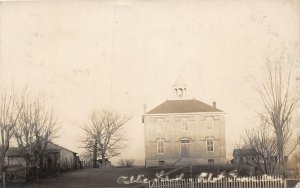 H97/ Pilot Grove Missouri RPPC Postcard c1910 Public School Building 92