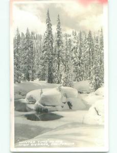 Pre-1950 rppc HIGH SIERRA Lake Tahoe & Mammoth Lakes & Yosemite CA W0633