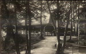 Home in Woods - Baldwinsville MA Cancel 1912 Real Photo Postcard