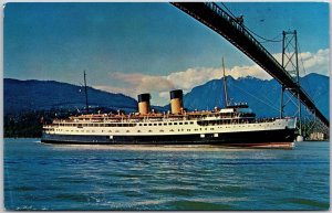 C.P.R. Princess Marguerite Seattle/Victoria/Vancouver Steamship Posted Postcard