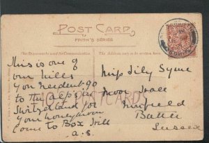 Genealogy Postcard - Syme? - Moor Hall, Ninfield, Battle, Sussex  RF5974 