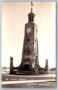 RPPC Real Photo Postcard - Daytona Beach, Florida -The Clock Tower