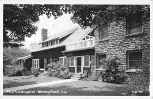 Blowing Rock North Carolina Watauga Inn Scene Real Photo Antique Postcard K14867