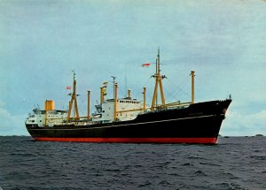 MS Ayuthia Cargo Ship Vintage Postcard BS17