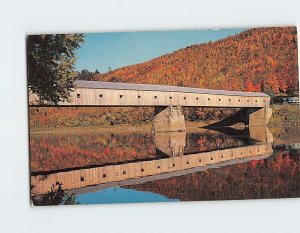 Postcard Cornish Windsor Covered Bridge USA