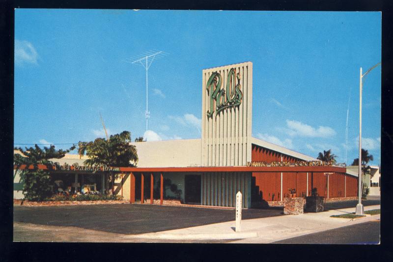 Fort Lauderdale/Pompano Beach, Florida/FL Postcard, Pal's Restaurants, 1960's?