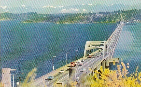 Lake Washington Floating Bridge Seattle Washington