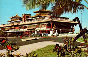 Hawaii Honolulu Oceania World's Largest Floating Restaurant 1978