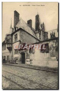 Old Postcard Bourges Hotel Cujas Museum