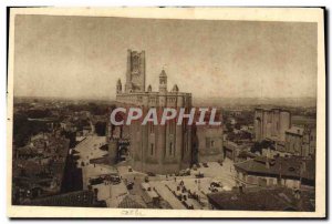 Old Postcard Albi The Cathedral Place Sainte Cecile and the keep of the & # 3...