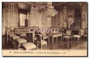 Postcard Old Chateau de Compiegne the Honorary Ladies Lounge