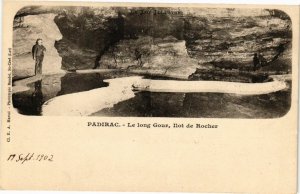 CPA PADIRAC - Le long Gour Ilot de Rocher (223555)
