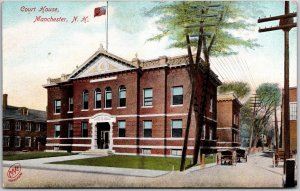 Court House Manchester New Hmapshire NH Government Office Building Postcard