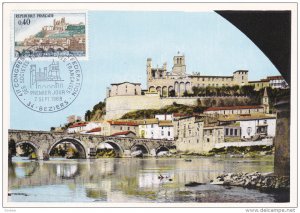 BEZIERS, Herault, France, PU-1968; Le Vieux Pont Et Cathedrale St. Nazaire