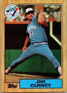 1987 Topps Baseball Card Jim Clancy Toronto Blue Jays sk3411