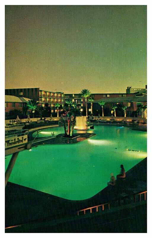 Postcard SWIMMING POOL SCENE State of Nevada NV AS8444