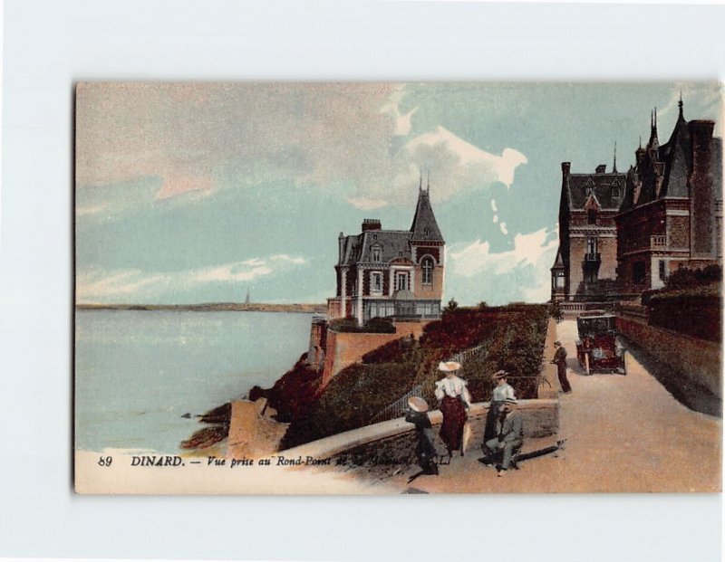 Postcard Villa Les Roches Brunes Dinard France