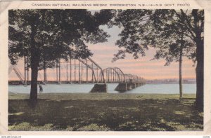 FREDERICTON, New Brunswick, Canada, 30-50s; Canadian National Railway Bridge