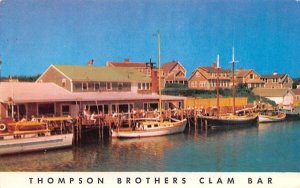 Thompson Brothers Clam Bar Harwichport, Massachusetts Postcard