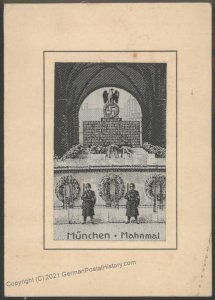 3rd Reich Germany 1930s Ehrenmal Munich Putsch Nov 9 Martyrs SILK Embroid 101629