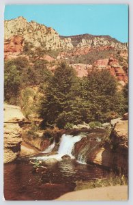 State View~Oak Creek Falls @ Oak Creek Canyon Arizona~Vintage Postcard