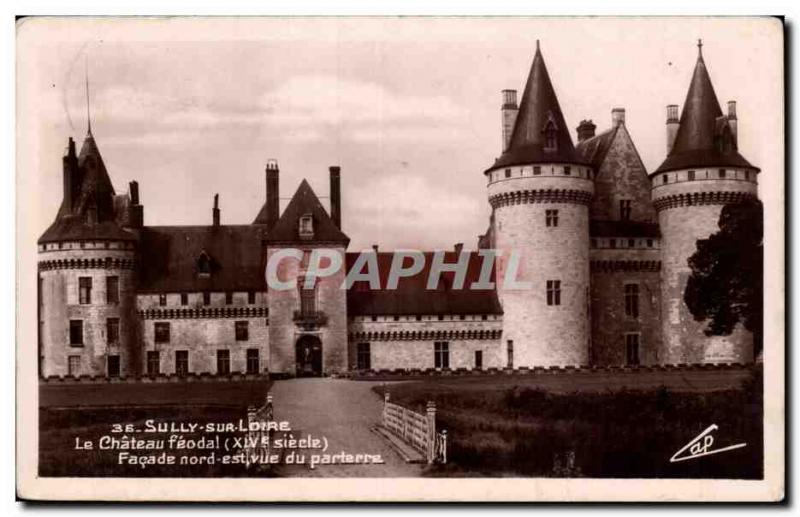 Sully sur Loire - Le Chateau Feodal - Old Postcard