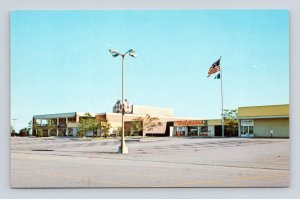 Glenbrook Center Shopping Mall Parking Lot Fort Wayne IN UNP Chrome Postcard F20