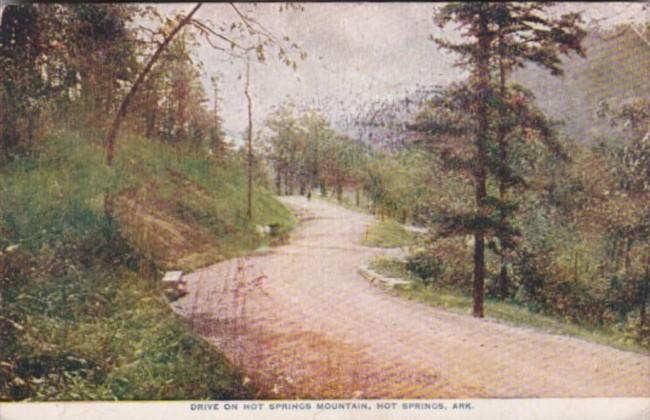 Arkansas Hot Springs Drive On Hot Springs Mountain 1912