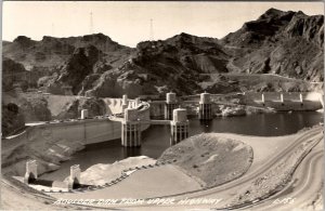 RPPC NV Boulder Dam from Upper Highway Nevada Postcard F27