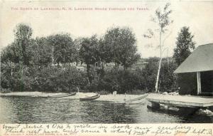 Beach Lakeside New Hampshire Blade 1906 Postcard undivided 13432