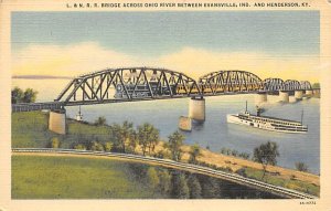 N. R. R. Bridge Ohio River Evansville, Indiana IN