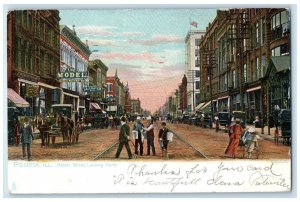 1906 Adam Street Looking North Salzenstein Co Peoria Illinois IL Tuck's Postcard