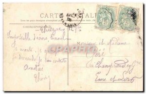 Cantal Old Postcard Cascade Conche